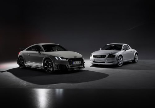 Audi TT RS Coupé iconic edition and the Audi TT Coupé show car (image 2).